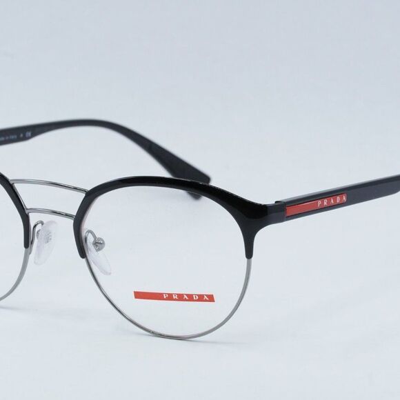 💯 NEW PRADA SPORT PS52HV 7AX1O1 BLACK EYEGLASSES - Picture 3 of 10